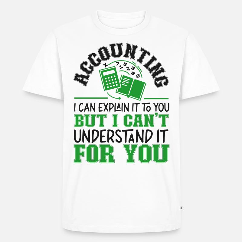 Comptable Comptable Comptable - T-shirt Premium bio Homme - blanc