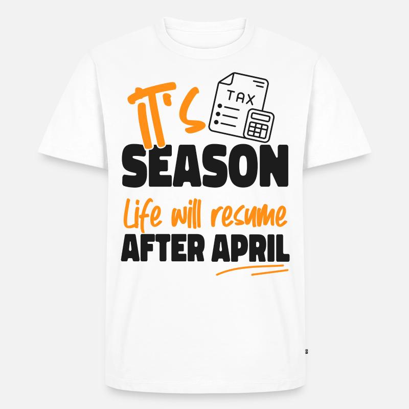 Comptable Comptable Comptable - T-shirt Premium bio Homme - blanc