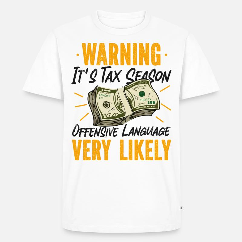 Comptable Comptable Comptable - T-shirt Premium bio Homme - blanc