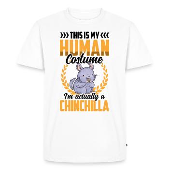 Chinchilla just a costume rodent chinchilla - Men's Premium Organic T-Shirt - white - Front - Nico (187cm)