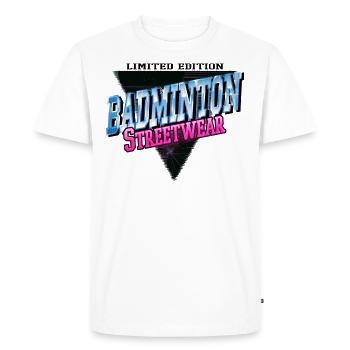 Badminton Badminton Sport Player Vintage Rétro - T-shirt Premium bio Homme - blanc - Devant - Nico (187cm)