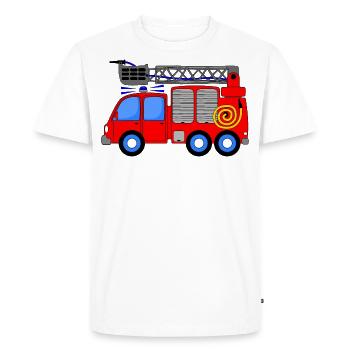 Enfants du camion de pompiers - T-shirt Premium bio Homme - blanc - Devant - Nico (187cm)