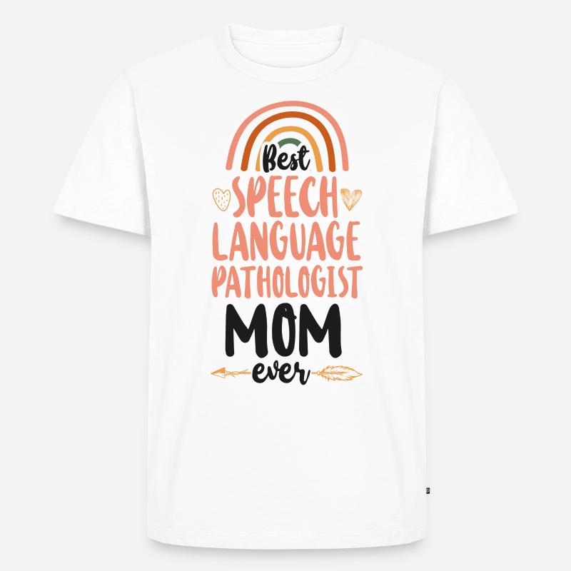 Speech Therapist Therapy Assistant - Männer Premium Bio T-Shirt - Weiß