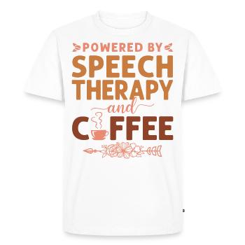 Speech Therapist Therapy Assistant - Men's Premium Organic T-Shirt - white - Front - Nico (187cm)