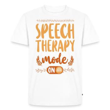 Speech Therapist Therapy Assistant - Men's Premium Organic T-Shirt - white - Front - Nico (187cm)