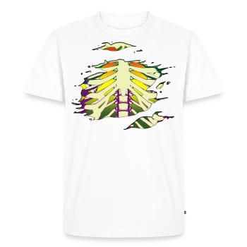 Os heureux - T-shirt Premium bio Homme - blanc - Devant - Nico (187cm)