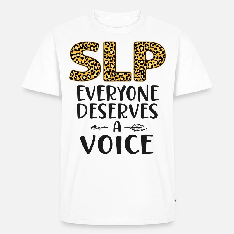 Speech Therapist Therapy Assistant - Männer Premium Bio T-Shirt - Weiß