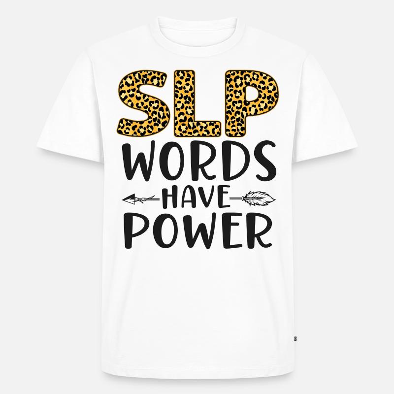 Speech Therapist Therapy Assistant - Männer Premium Bio T-Shirt - Weiß