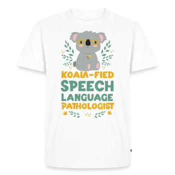 Speech Therapist Therapy Assistant - Men's Premium Organic T-Shirt - white - Front - Nico (187cm)