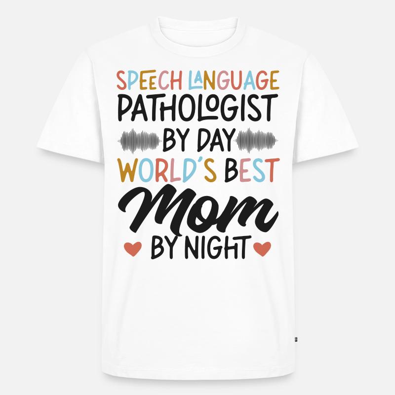 Speech Therapist Therapy Assistant - Männer Premium Bio T-Shirt - Weiß