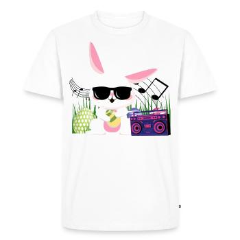 Cool Easter , Easter, Music Box, Gift - Men's Premium Organic T-Shirt - white - Front - Nico (187cm)