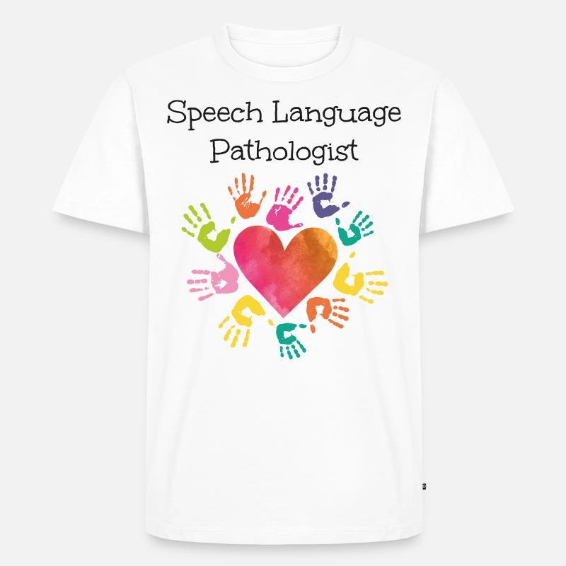 Speech Therapist Therapy Assistant - Männer Premium Bio T-Shirt - Weiß