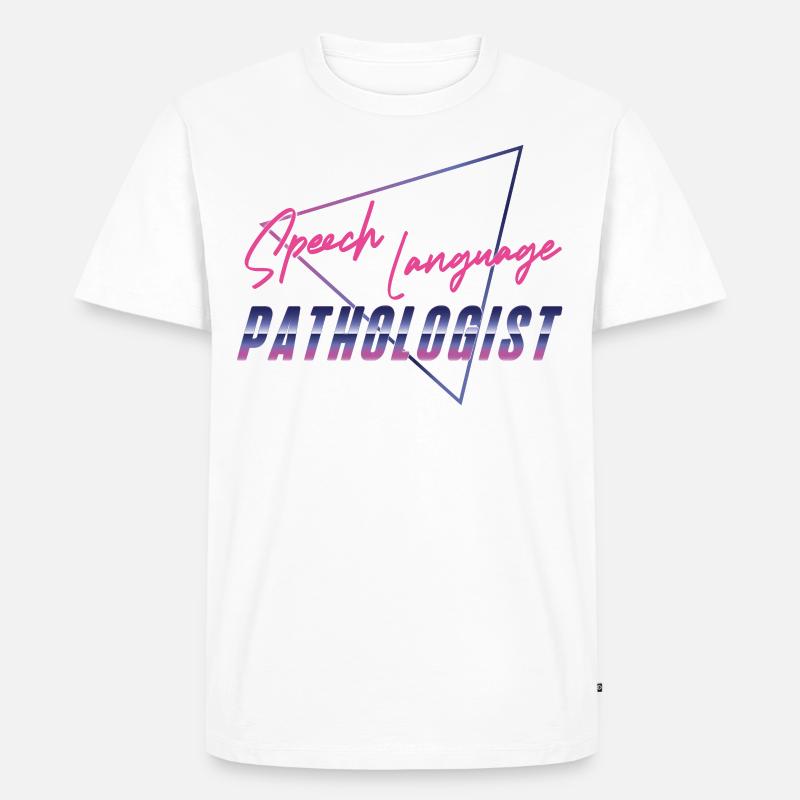 Speech Therapist Therapy Assistant - Männer Premium Bio T-Shirt - Weiß