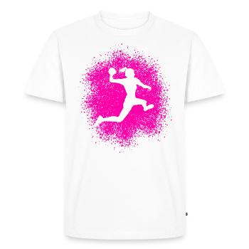 Handball Girl Handball Player Handball Player - Men's Premium Organic T-Shirt - white - Front - Nico (187cm)