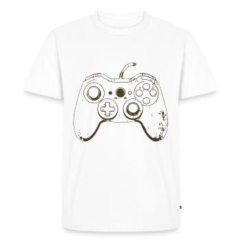 Cool Gaming Controller - Design pour les jeunes joueurs - T-shirt Premium bio Homme - blanc - Devant - Nico (187cm)