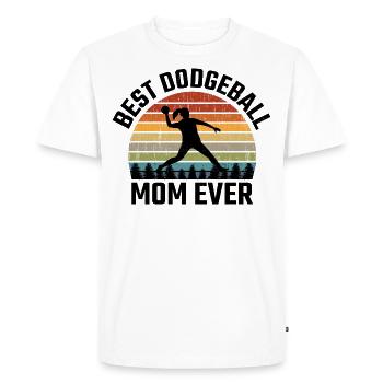 Dodgeball Maman Mère Sports Drôle - T-shirt Premium bio Homme - blanc - Devant - Nico (187cm)