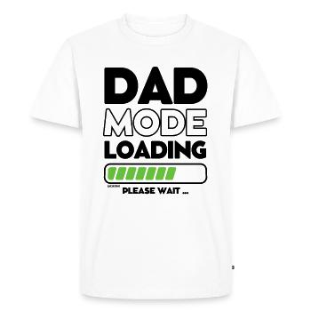 Loading soon daddy - DAD mode loading - Men's Premium Organic T-Shirt - white - Front - Nico (187cm)