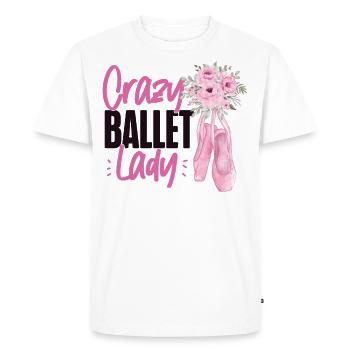 Ballet Danseuse Danse Ballerine - T-shirt Premium bio Homme - blanc - Devant - Nico (187cm)