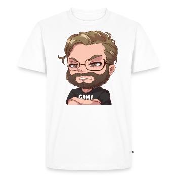 Manny agacé - T-shirt Premium bio Homme - blanc - Devant - Nico (187cm)
