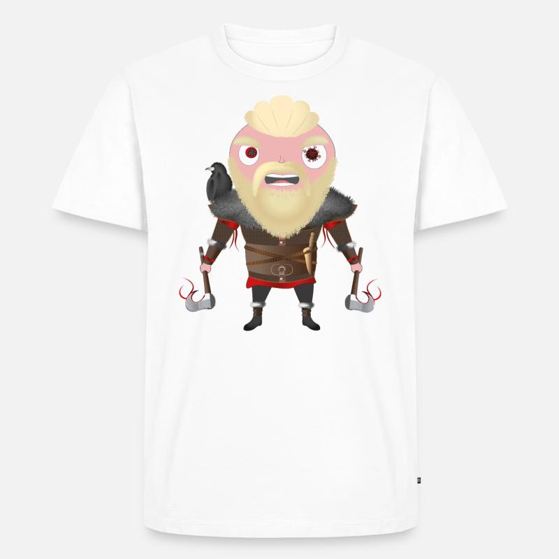 Ragnar - Männer Premium Bio T-Shirt - Weiß