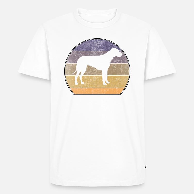 Rétro Rhodesian Ridgeback Sunset - T-shirt Premium bio Homme - blanc