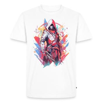 Epic Gamer Cyber Assassin du futur - T-shirt Premium bio Homme - blanc - Devant - Nico (187cm)