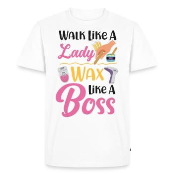 Soins de la peau esthéticienne mignonne - T-shirt Premium bio Homme - blanc - Devant - Nico (187cm)