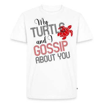 Tortue de mer Tortue Ma Tortue et - T-shirt Premium bio Homme - blanc - Devant - Nico (187cm)