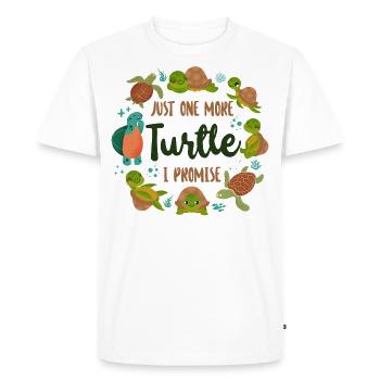 Tortue de tortue de mer juste une tortue de plus - T-shirt Premium bio Homme - blanc - Devant - Nico (187cm)
