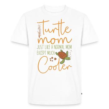 Sea Turtle Tortoise Mom Turtle Mom - Men's Premium Organic T-Shirt - white - Front - Nico (187cm)