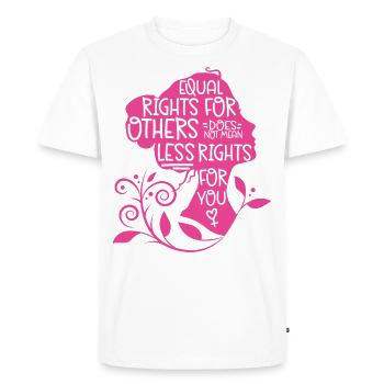 Feminist Equal Rights For Others - Men's Premium Organic T-Shirt - white - Front - Nico (187cm)