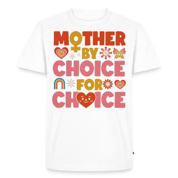 Feminist Mother By Choice For - Men's Premium Organic T-Shirt - white - Front - Nico (187cm)