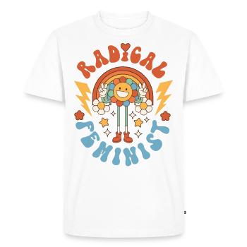 Feminist Radical Feminist - Men's Premium Organic T-Shirt - white - Front - Nico (187cm)