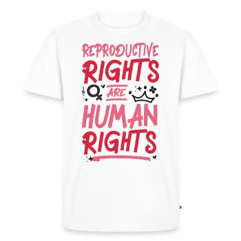 Feminist Reproductive Rights Are - Men's Premium Organic T-Shirt - white - Front - Nico (187cm)