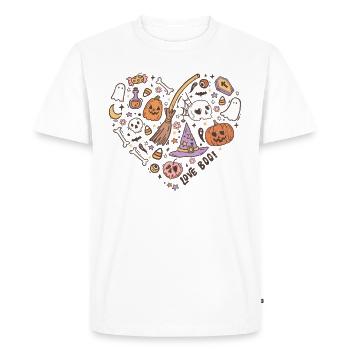 Stylish retro horror: Halloween 60s and 70s - Men's Premium Organic T-Shirt - white - Front - Nico (187cm)