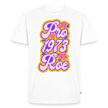 Feminist Pro 1973 Roe - Men's Premium Organic T-Shirt - white - Front - Nico (187cm)