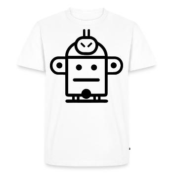 Petit robot - T-shirt Premium bio Homme - blanc - Devant - Nico (187cm)