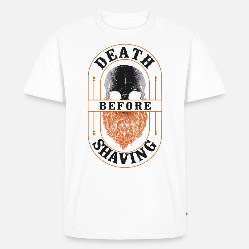 Beard Lover Bearded Man Ginger - Männer Premium Bio T-Shirt - Weiß