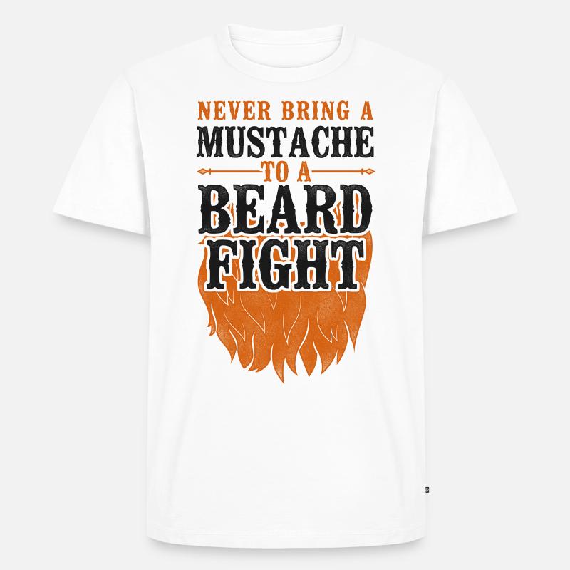 Beard Lover Bearded Man Ginger - Männer Premium Bio T-Shirt - Weiß