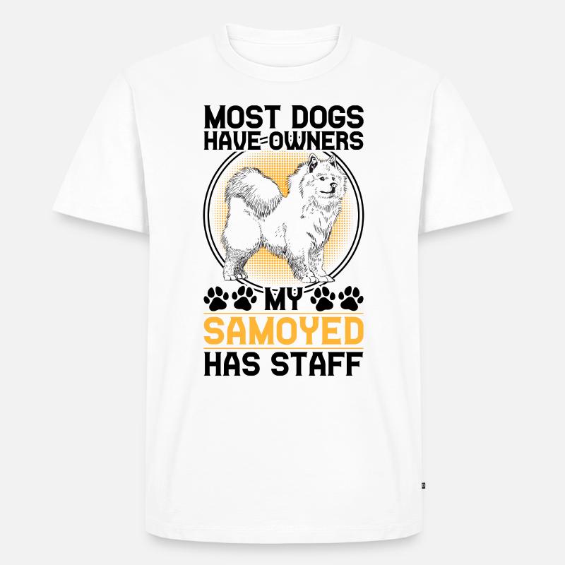 Samojede hat Personal Samojedenspitz - Männer Premium Bio T-Shirt - Weiß