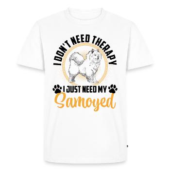 Just need Samoyed Samoyed Spitz - Men's Premium Organic T-Shirt - white - Front - Nico (187cm)