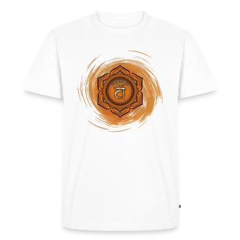 Svadhishtana selon les chakras - T-shirt Premium bio Homme - blanc - Devant - Nico (187cm)