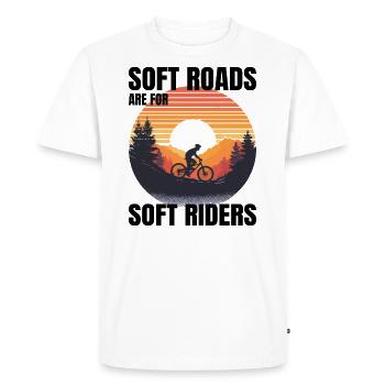 Gravier pittoresque Lever du soleil Routes molles Pas pour nous - T-shirt Premium bio Homme - blanc - Devant - Nico (187cm)