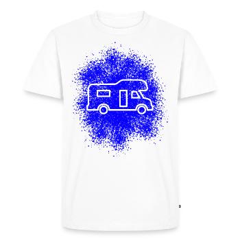 Camping-car Alcôve - T-shirt Premium bio Homme - blanc - Devant - Nico (187cm)
