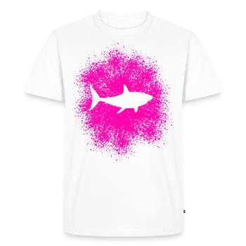 Requin requin dans la mer - T-shirt Premium bio Homme - blanc - Devant - Nico (187cm)