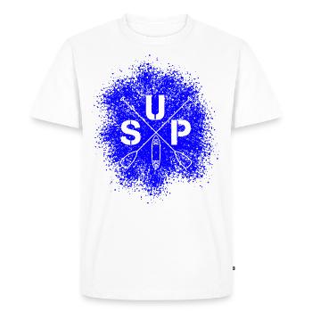 Stand Up Paddle SUP Board Standup Paddling - T-shirt Premium bio Homme - blanc - Devant - Nico (187cm)