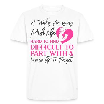 Nurse Midwife Birth Worker A Truly - Men's Premium Organic T-Shirt - white - Front - Nico (187cm)