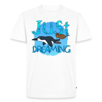Juste rêver - T-shirt Premium bio Homme - blanc - Devant - Nico (187cm)