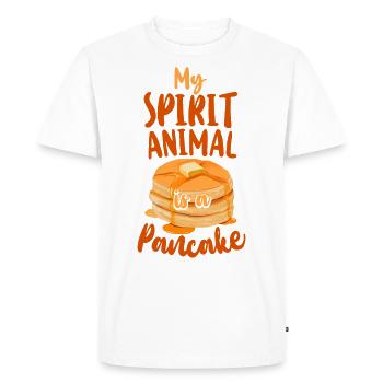 Pancake Lover Kids My Spirit - Men's Premium Organic T-Shirt - white - Front - Nico (187cm)