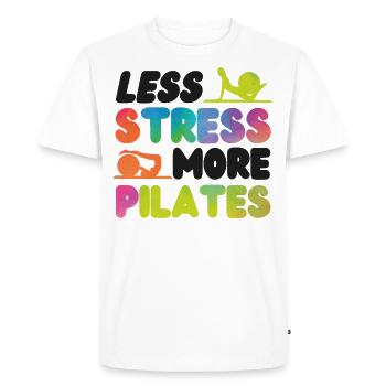 Instructeur de Pilates Enseignant - T-shirt Premium bio Homme - blanc - Devant - Nico (187cm)